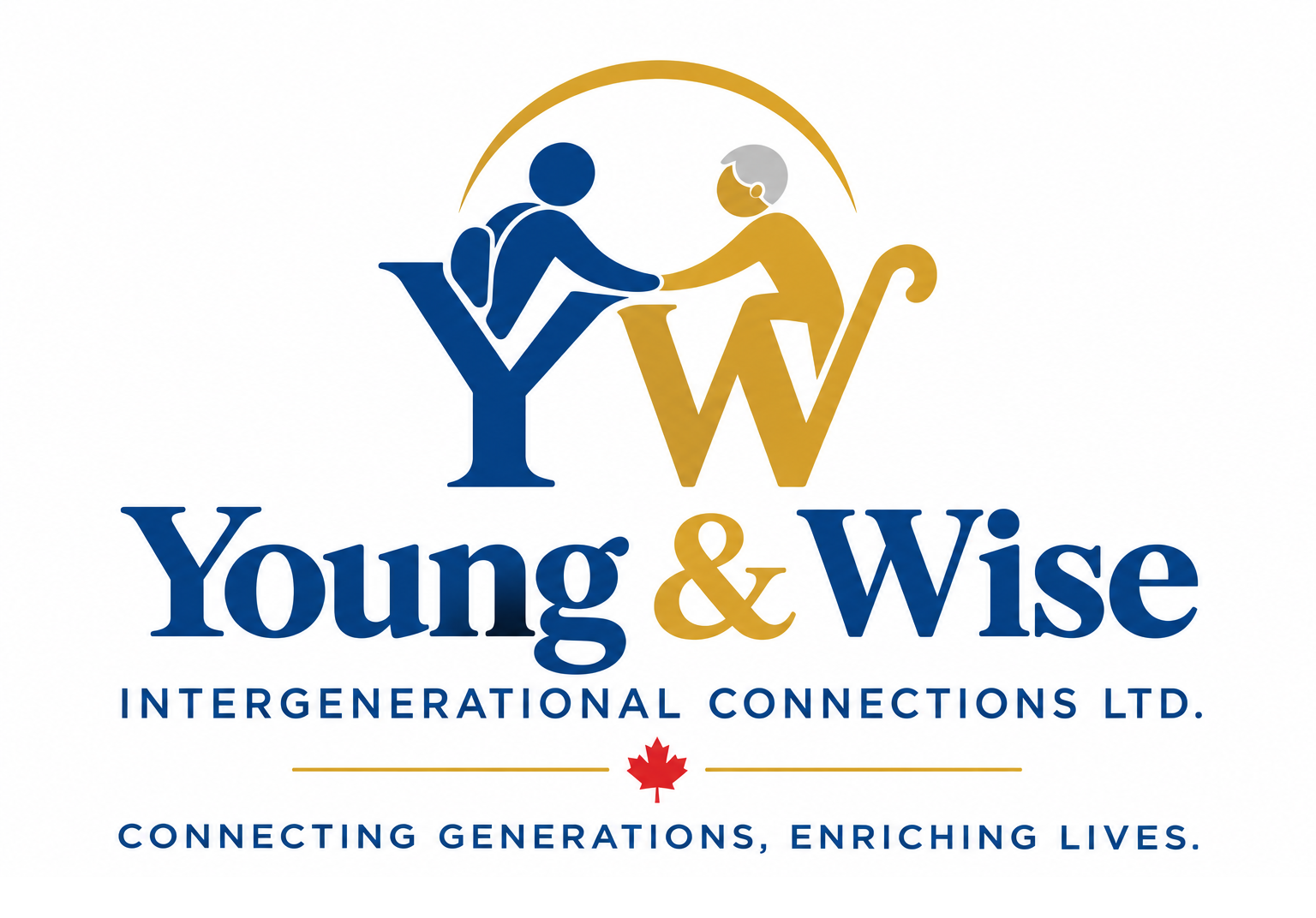 Young & Wise logo connecting generations